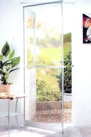 90x240 cm egyszárnyú szúnyogháló ajtó, osztóval, rugdosóval, műanyag zsanérral fehér színben