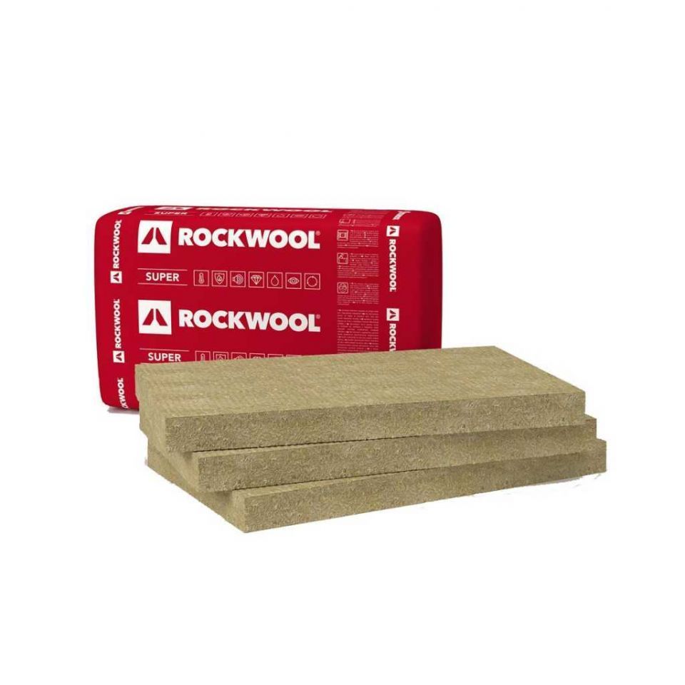 Rockwool Multirock SUPER 10 cm vtg. 1000x610 mm kőzetgyapot szigetelés 1 bála / 4,88 m2