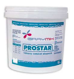 Graymix Prostar Plus alapozó, fehér színben, lábazati vakolatokhoz 10 kg/vödör
