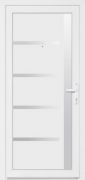 Műanyag bejárati ajtó típus CALIFORNIA 100x 210 cm méretben fehér színben