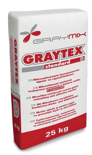 Graytex Standard D ragasztó és beágyazó polisztirol lapokhoz 25kg/zsák