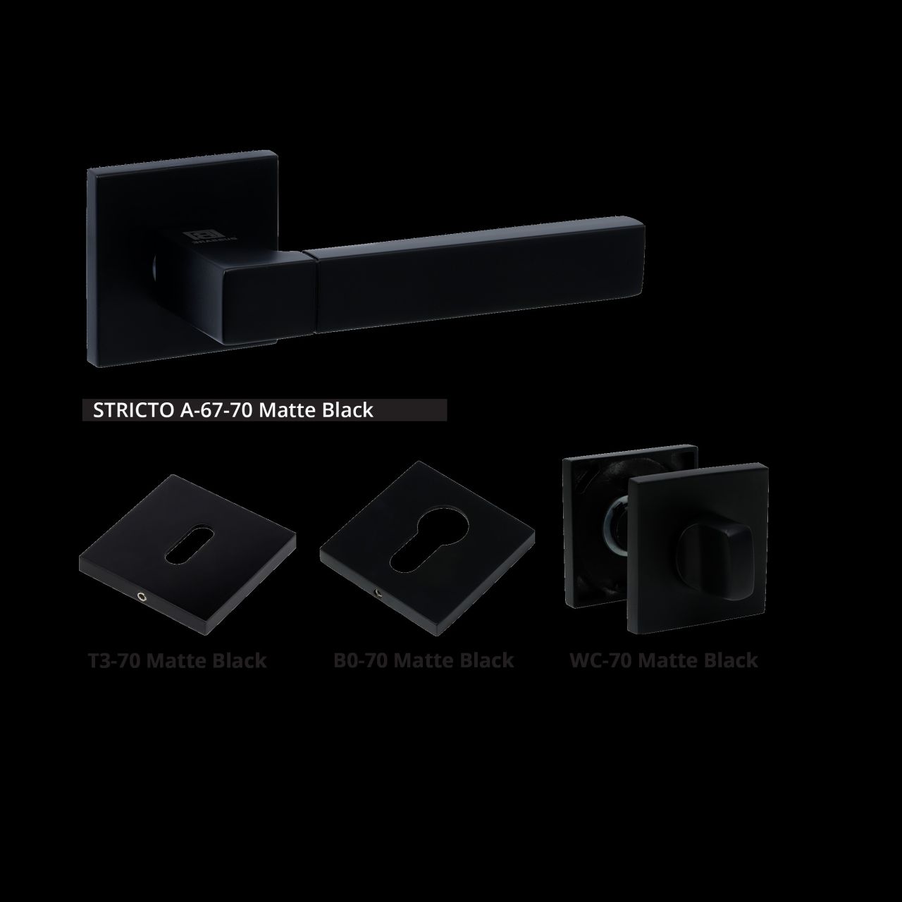 STRICTO A-67-70 MATTE BLACK KILINCS