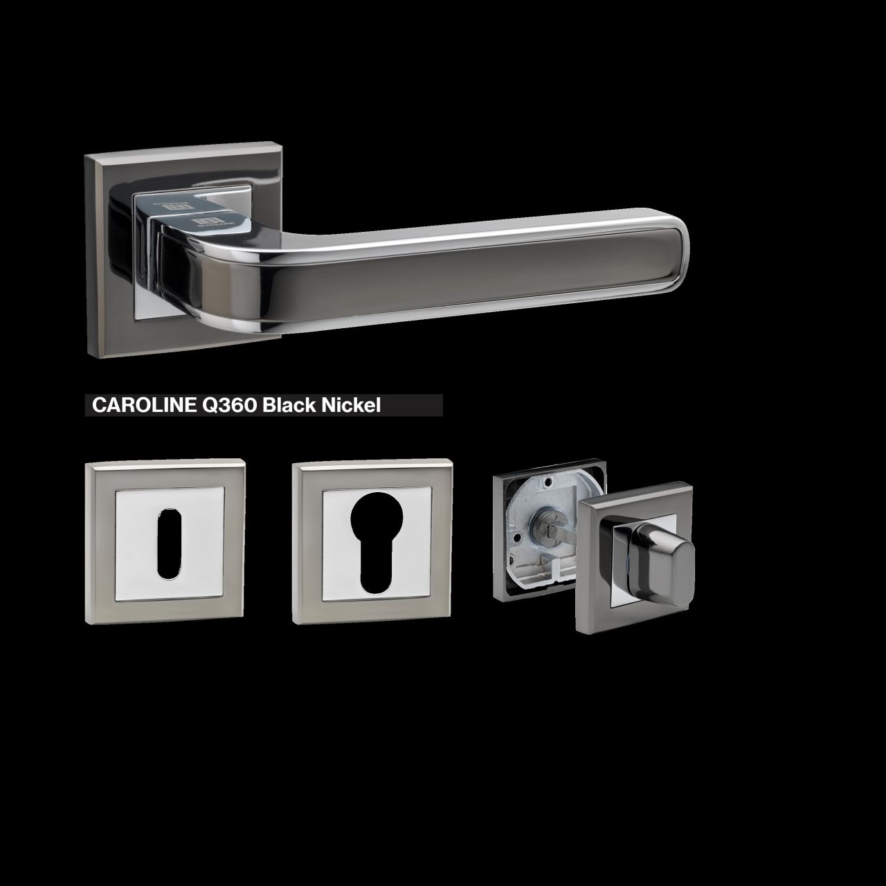 CAROLINE Q360 BLACK NICKEL-CHROME KILINCS